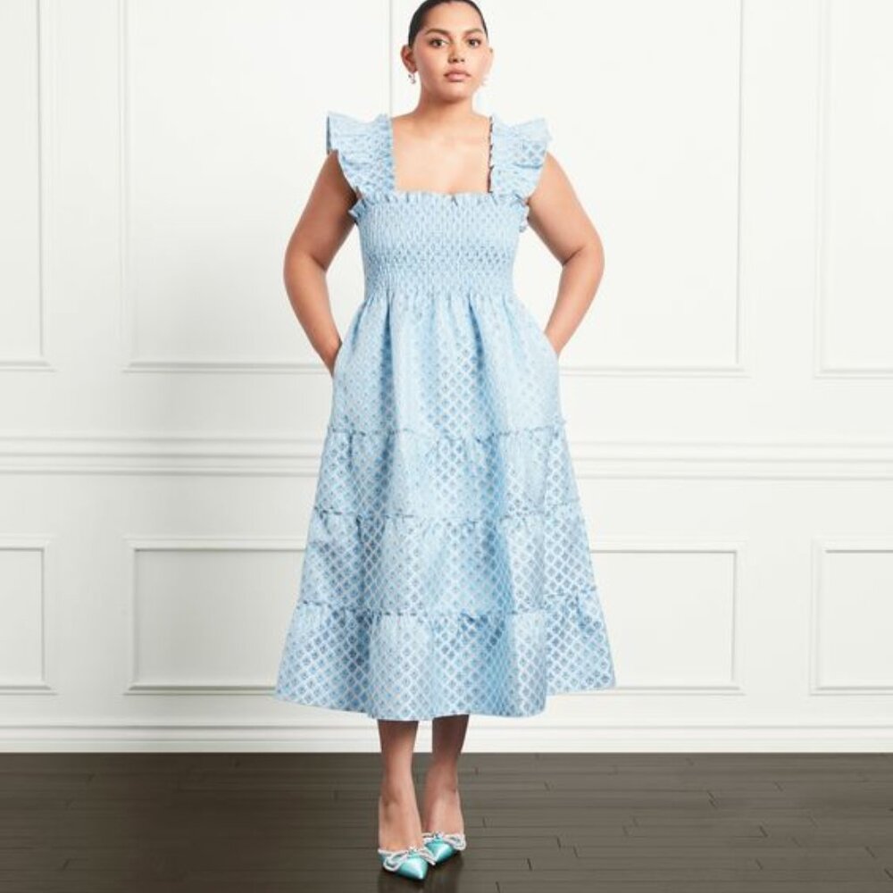 Snowflake Brocade Ellie Nap Dress